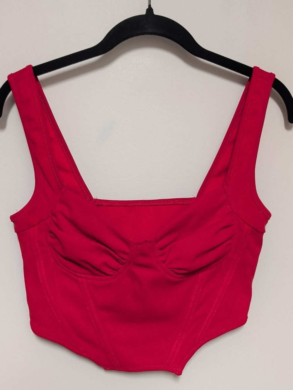 SHEIN Red Bustier Tank Top